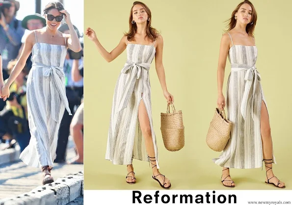 Meghan Markle wore Reformation Pineapple Dress