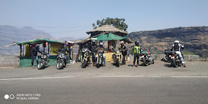 "Royal Enfield Riders" at Malshej Ghat.