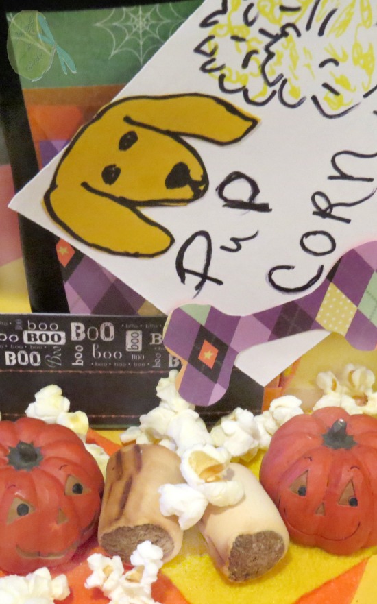 Decorate Pup Corn Box, Halloween, Golden Retriever, Dog treats, 