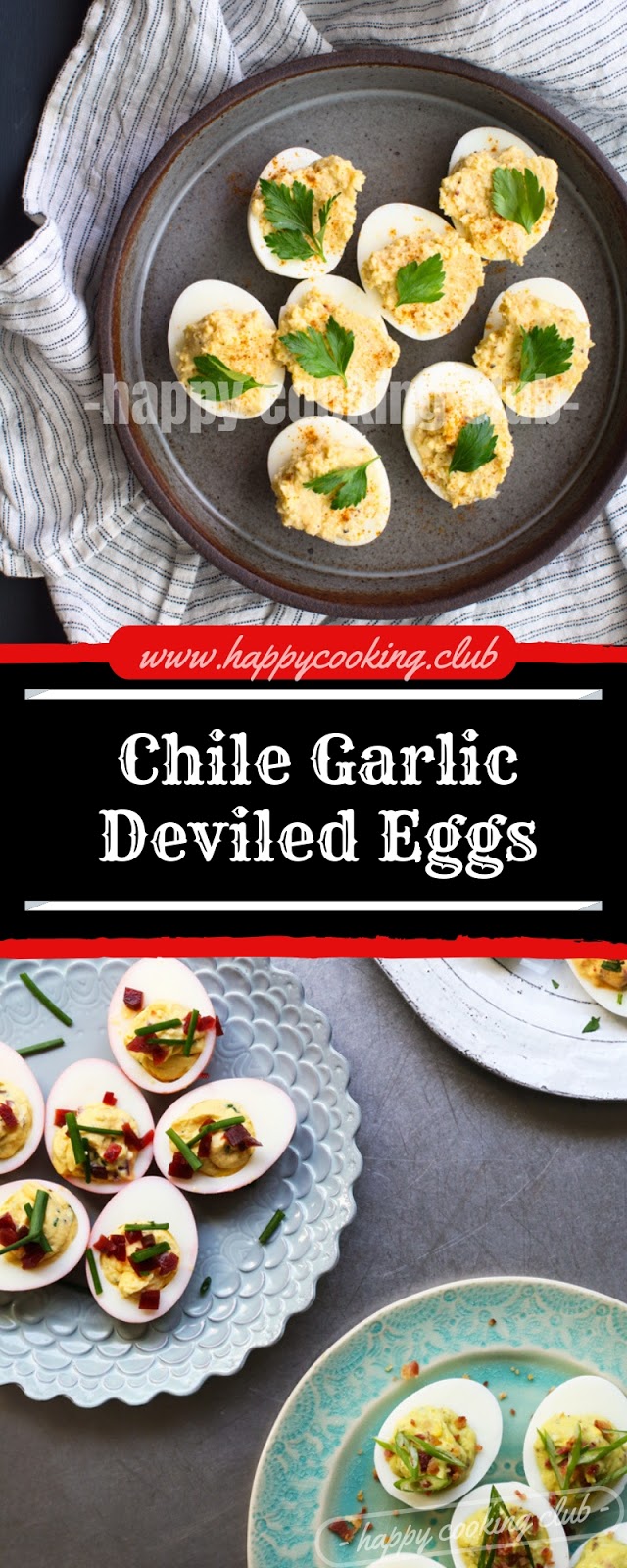 Chile Garlic Deviled Eggs Chile Garlic Deviled Eggs