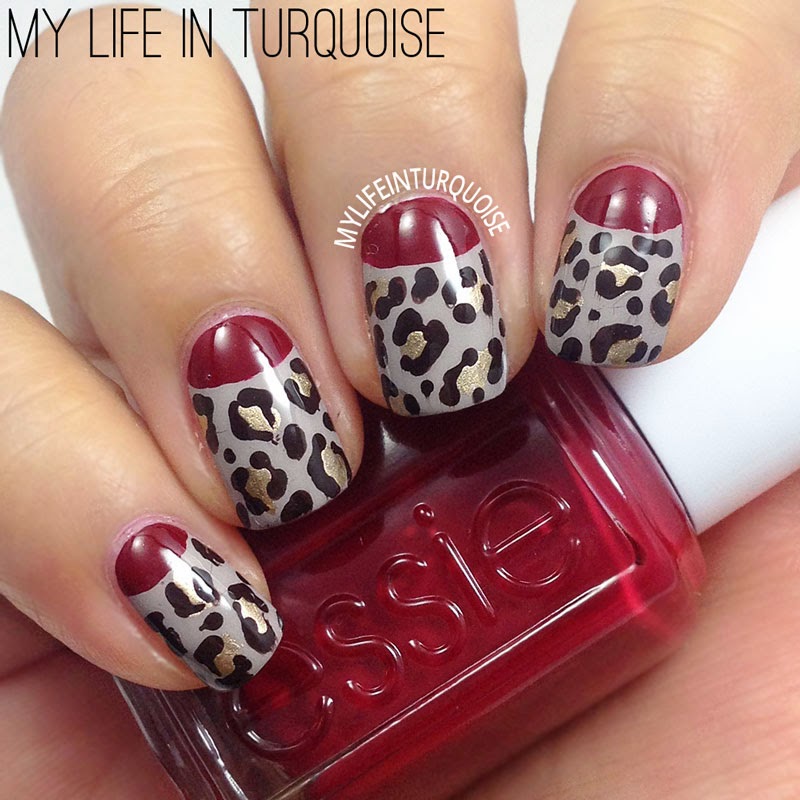 My Life in Turquoise: 31DC2014 - Day 18 - Half Moons - Fall Leopard