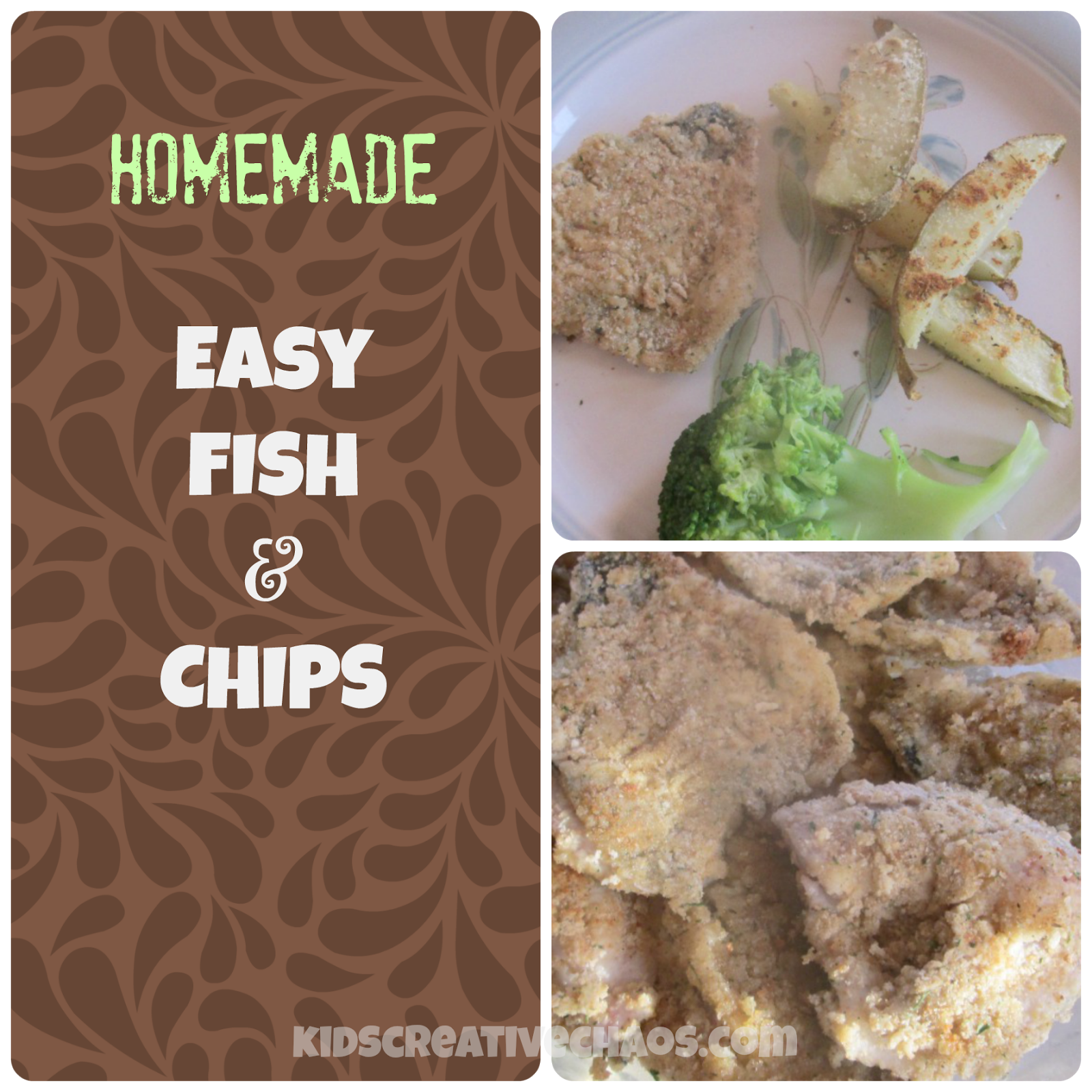 Homemade Pan Fried Fish and Chips Adventures of Kids Creative Chaos