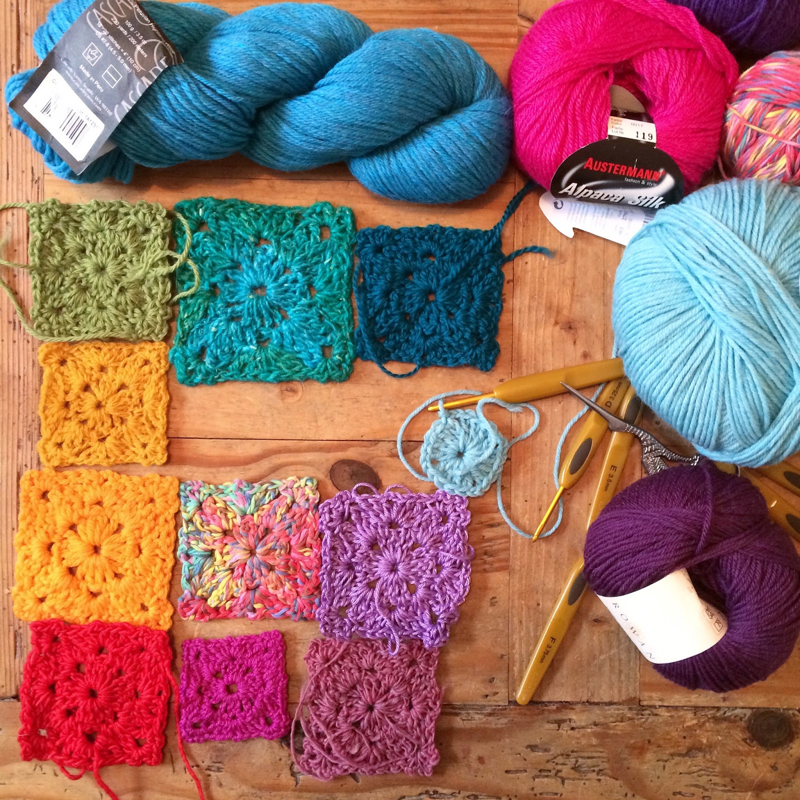 Amanda's Crochet Blanket Adventures Zodiac & swatching