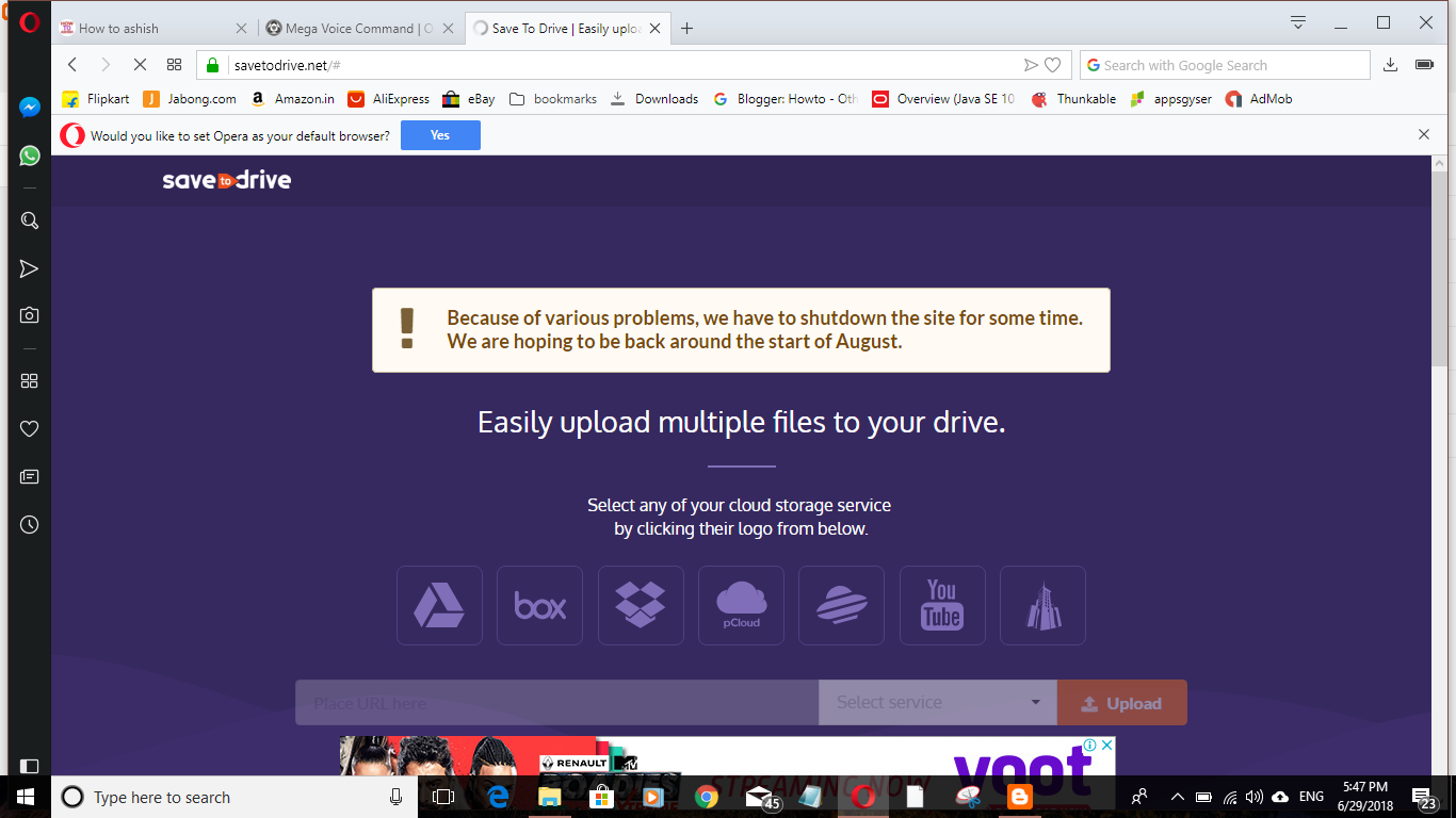 google drive url upload