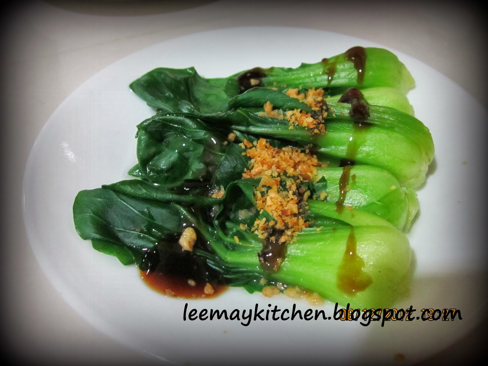 ♥ ♥ ♥ 烘培幸福屋 ♥ ♥ ♥ "Healthy Xiao Pai Cai With Oyster Sauce 蚝油小白菜"