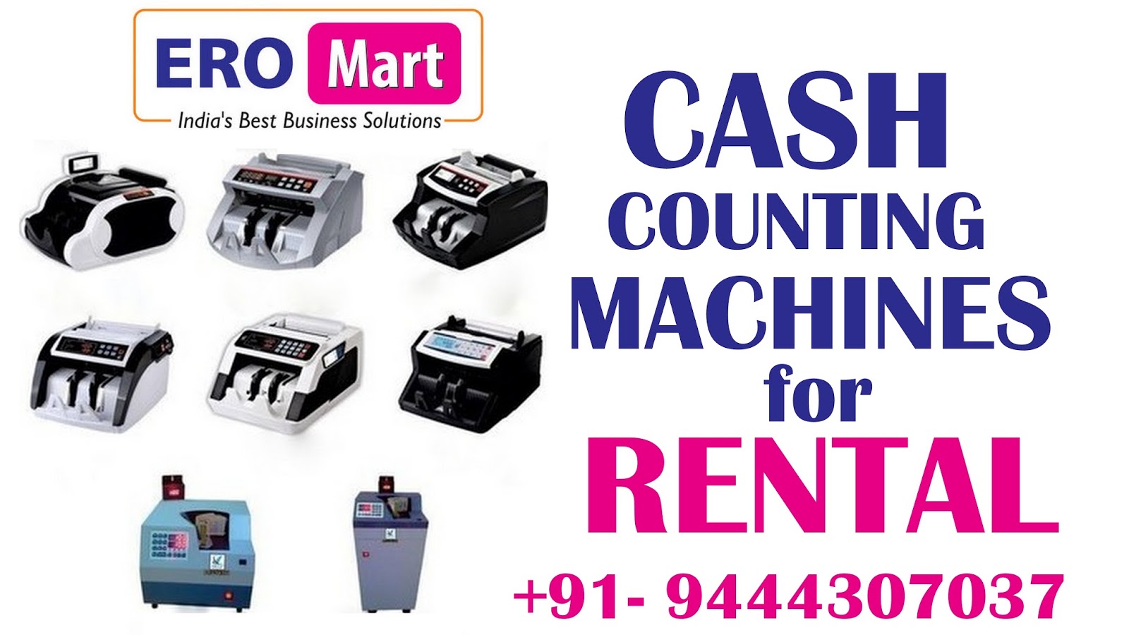 Cash Counting Machines for Rental Purposes all Over Tamil Nadu 9444307037