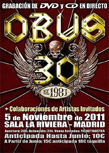 Obús grabará un DVD en directo en Noviembre en Madrid