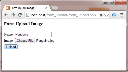 The World of PHP : Form Upload Image