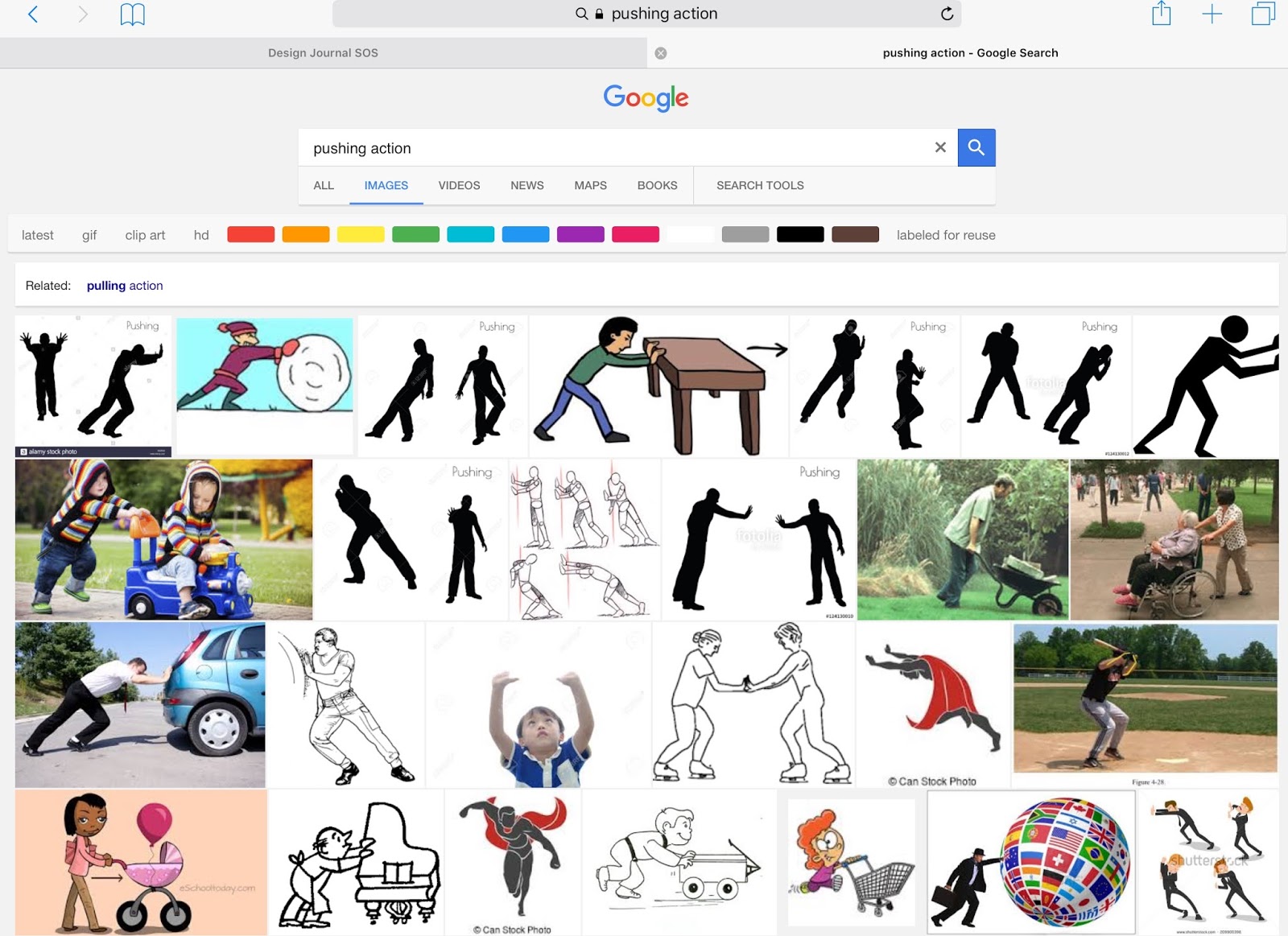 Design Journal SOS Phone Holder Drawing Ideas & Grid Method