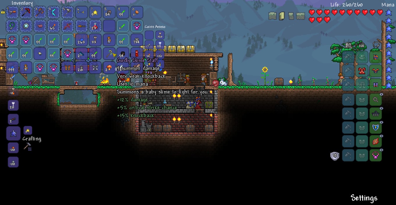 Opachii's Terraria Guides Slime Staff