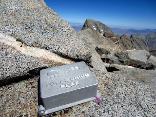 Polemonium Peak summit register.