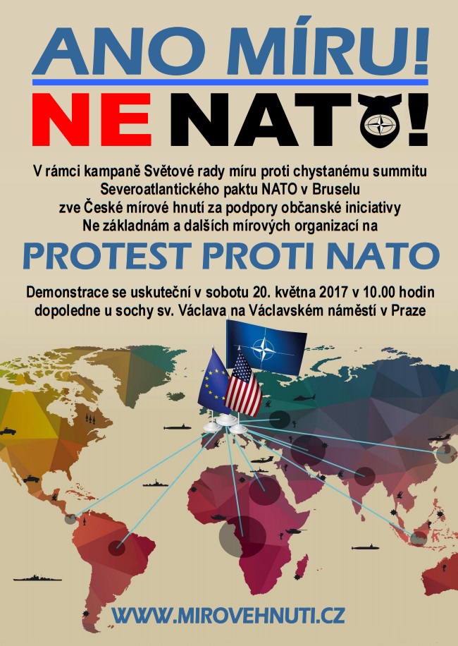 Pozvánka na protest proti NATO ~ České mírové hnutí