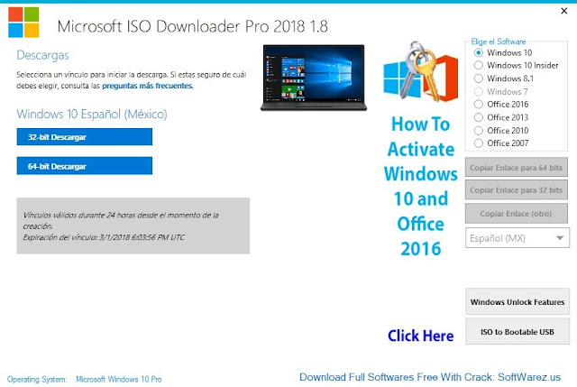 Microsoft ISO Downloader Pro 2018 imagenes