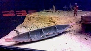 Kawkiutl dugout canoe model