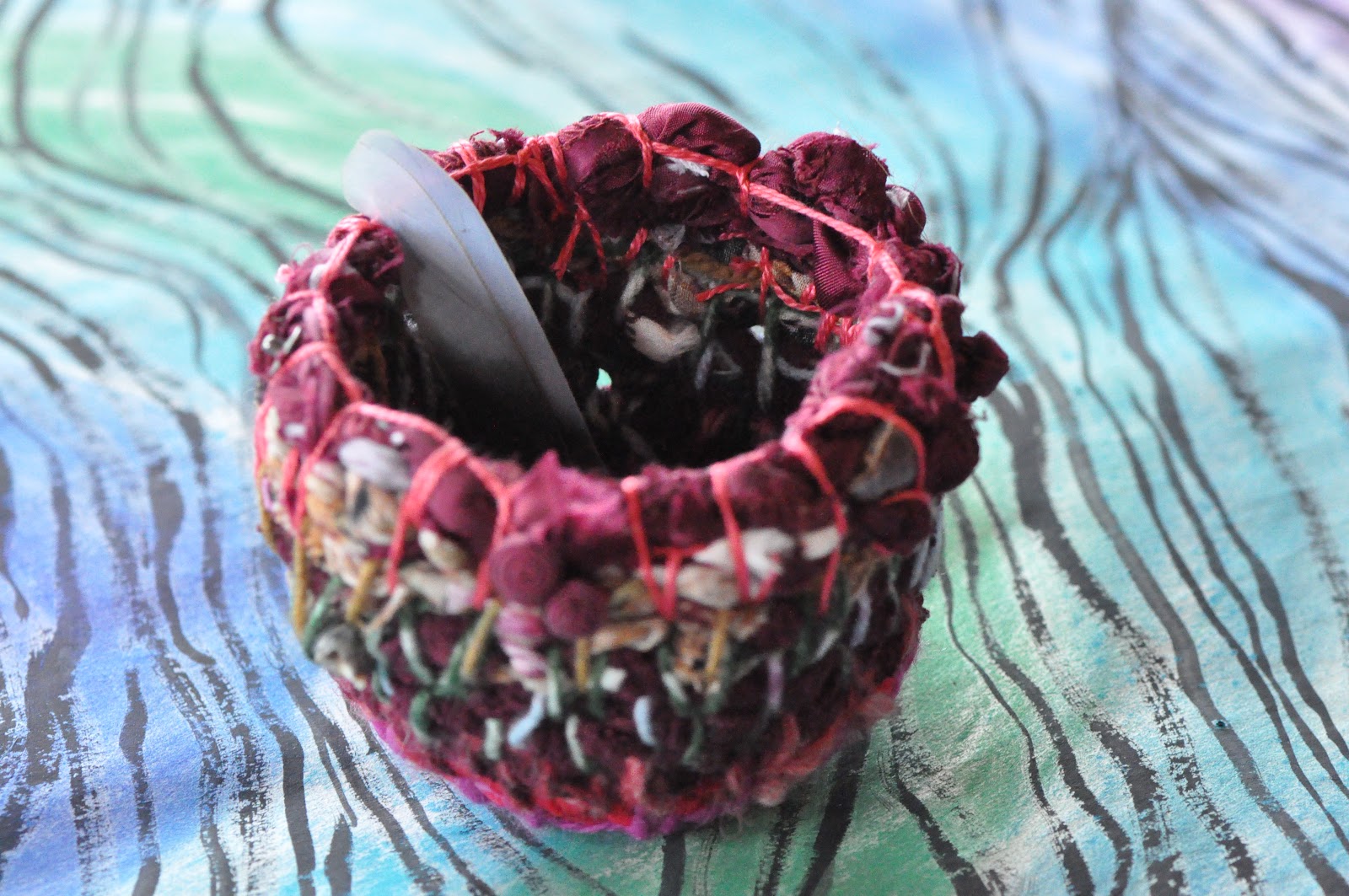 Rebecca Noelani Meyers Basket Weaving with Recycled Materials