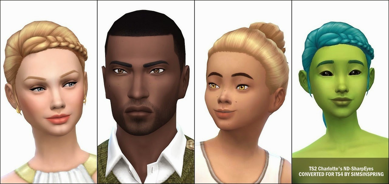 TS2 to TS4 - charlott's ND Sharp Eyes Conversions by Sims In Spring.