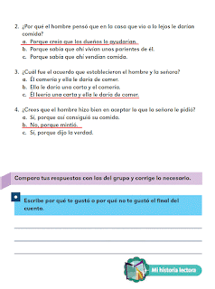 Respuestas Apoyo Primaria Español 2do grado Bloque 3 lección 17 El caminante