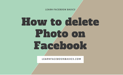 How to delete Photo on Facebook