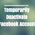 Temporarily Deactivate Facebook Account