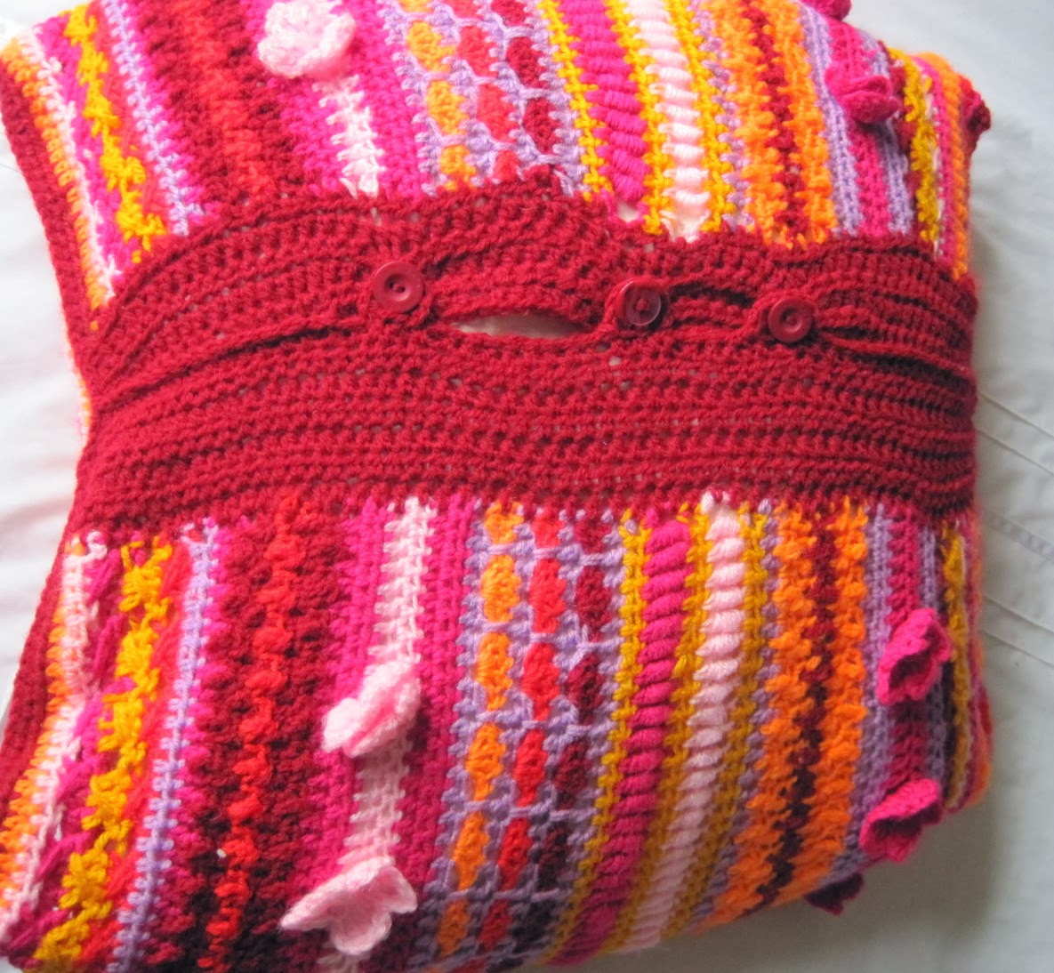 Made Out Of Things My Mixed Stitch Cushion Cover