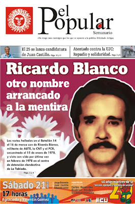 Ricardo Blanco, Verdad y Justicia. El Popular