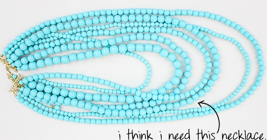 beaded turquoise necklace
