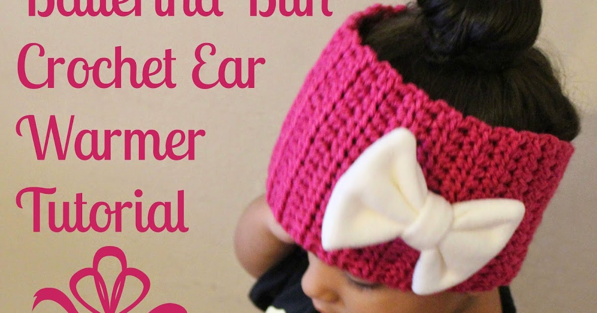 Ballerina Bun Crochet Ear Warmer Tutorial First Time Mom and Losing It