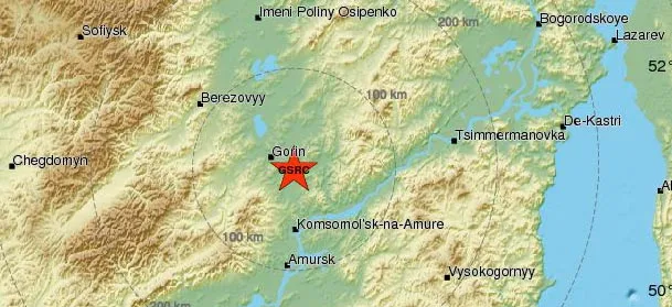An earthquake of magnitude 4.1 occurred in the Khabarovsk Territory of Russia-1