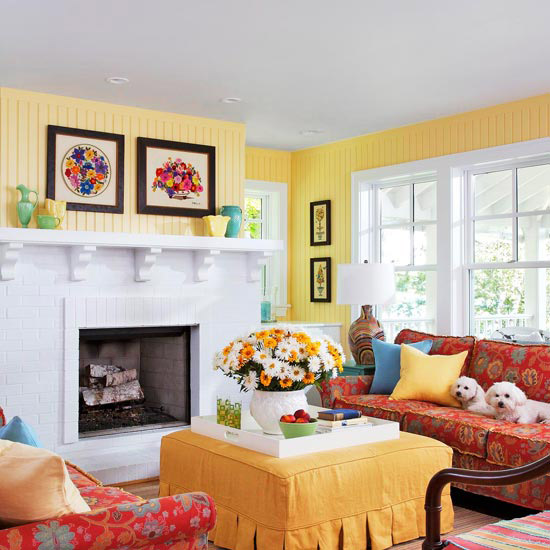 New Home Interior Design Warm  Color Schemes 