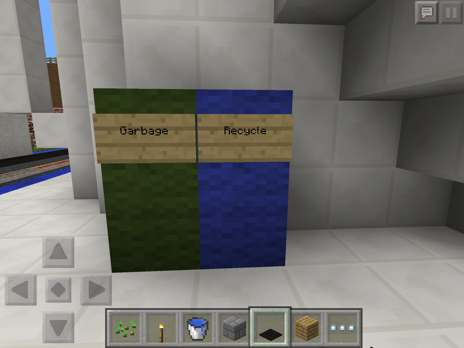 Garbage and Recycling Bins Mr.Sheepington's Minecraft Blog