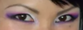 purple white and pink eyes makeup