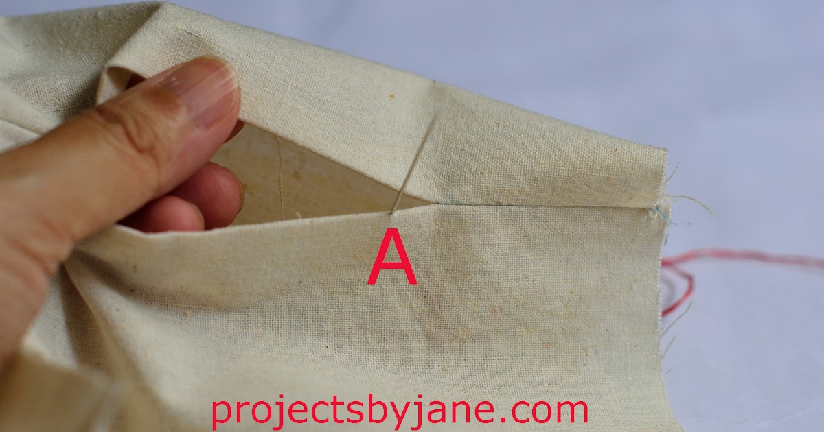 How to hand sew gap in fabric