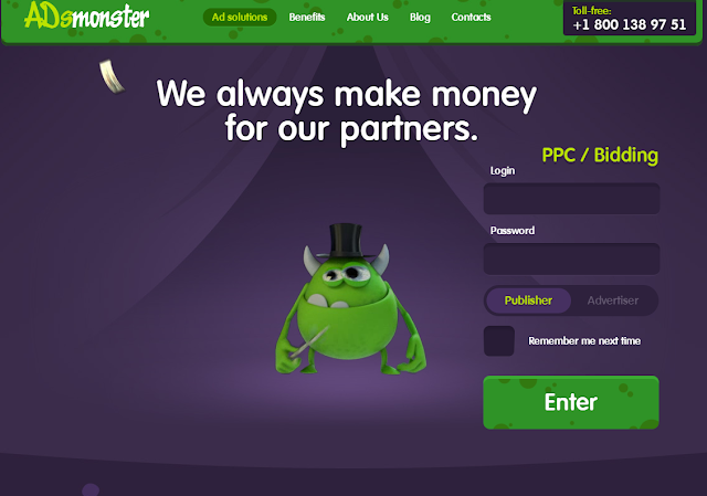 AdsMonster - сервис по конвертации бурж трафика.