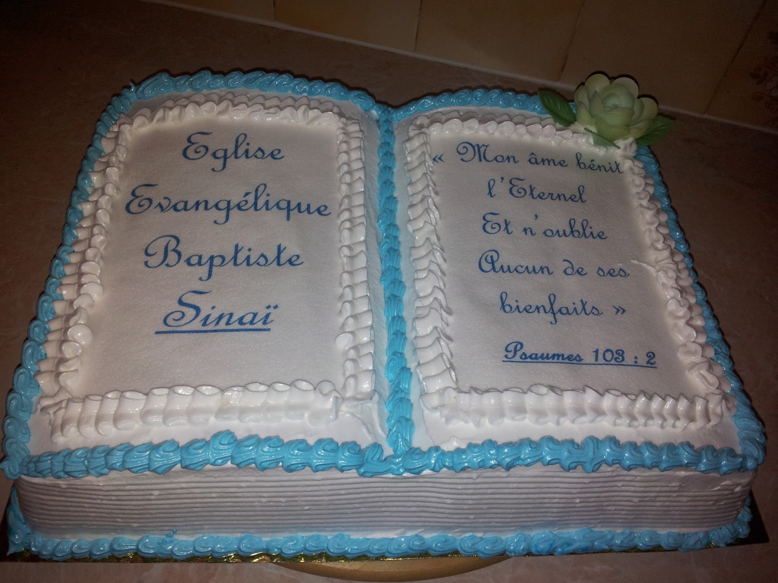 La Pâtisserie de Gâteau Bible pour église