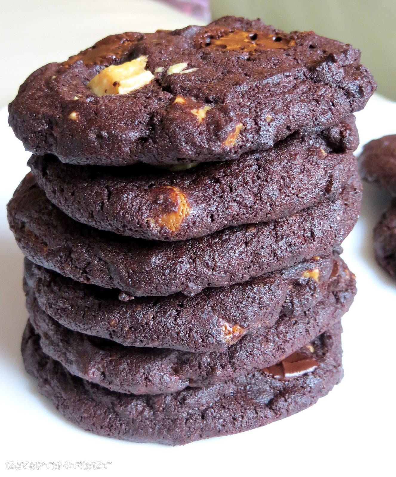 Rezepte mit Herz: Double Chocolate Chip Cookies a la Subway