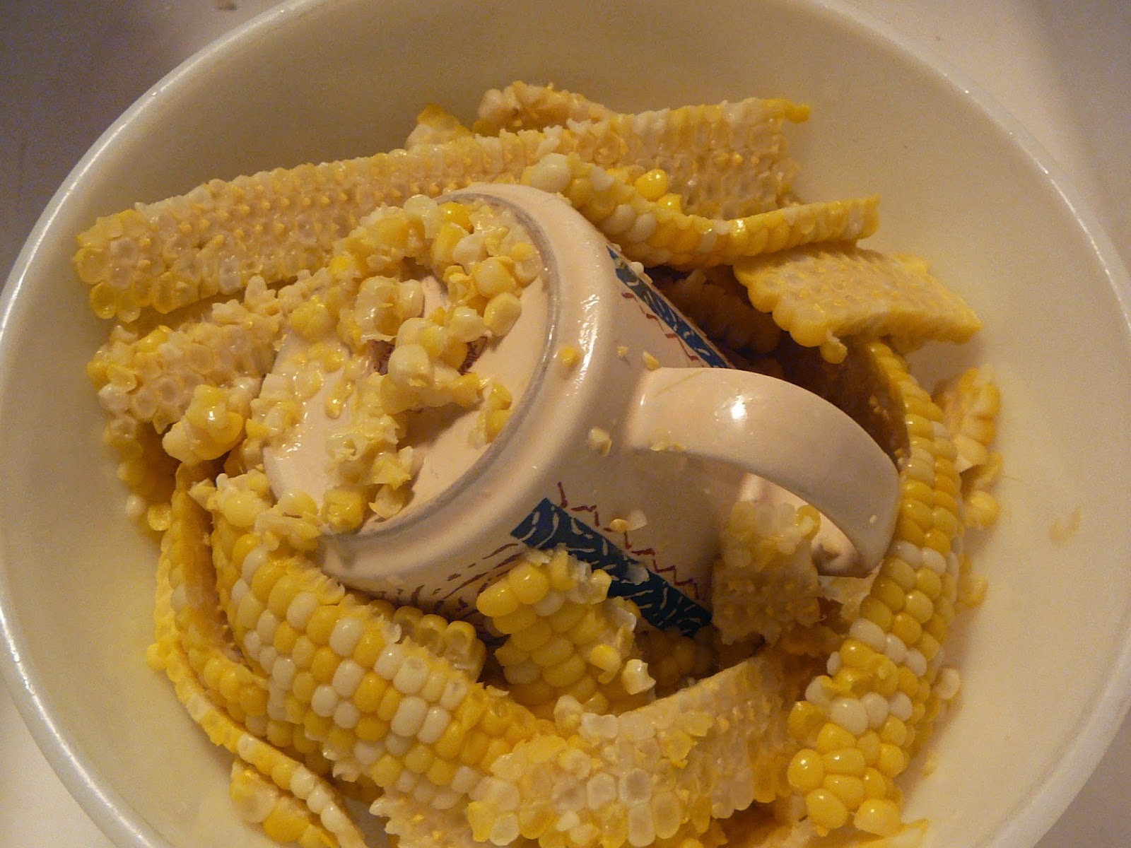 The Hidden Pantry Easiest Way I Know to Cut Corn From the Cob, Another