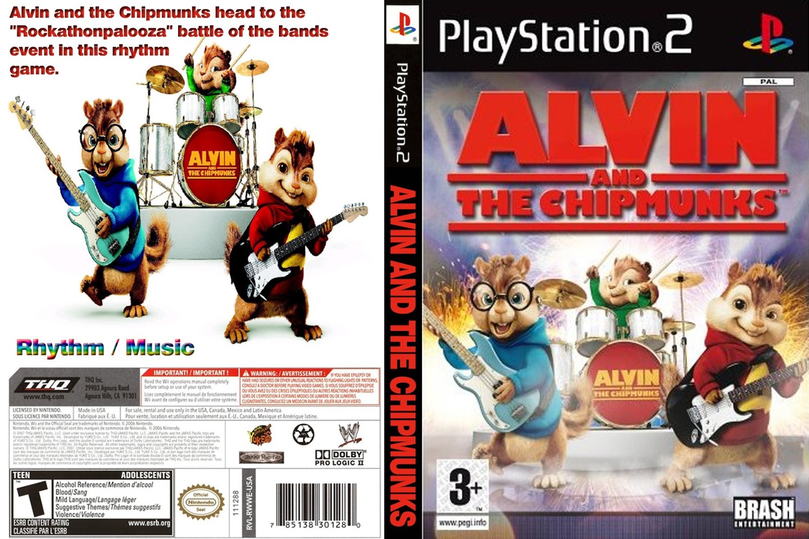 Alvin and the Chipmunks (PS2) Gameplay.