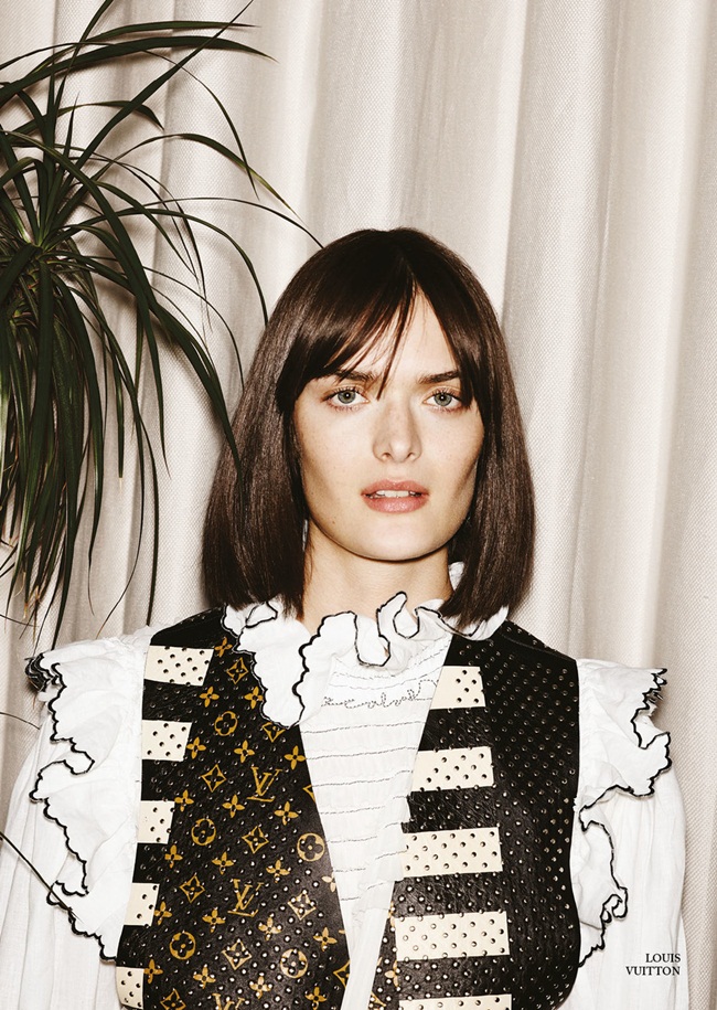 Glass Magazine Spring 2016, Sam Rollinson 2016 SS Louis Vuitton Monogram Painted Leather Waistcoat Editorials