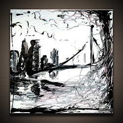 painting cityscape canvas abstract modern clear paintings simple easy techniques dranitsin peter paint paintingvalley bg