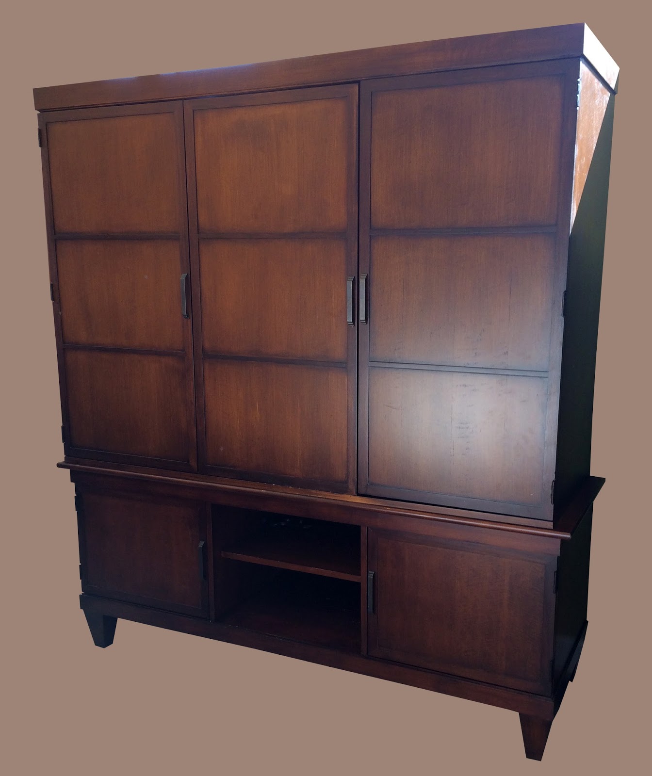 Uhuru Furniture & Collectibles Large 2 Piece Flat Screen TV Armoire