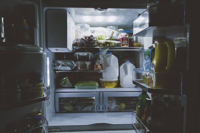 refrigerator opened