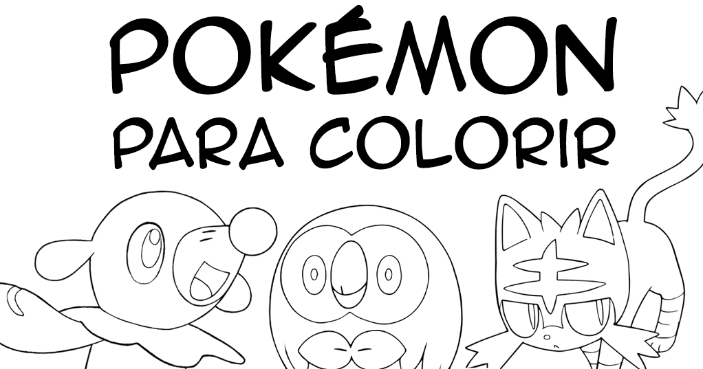 Desenho de Pokemons para Colorir - Colorir.com