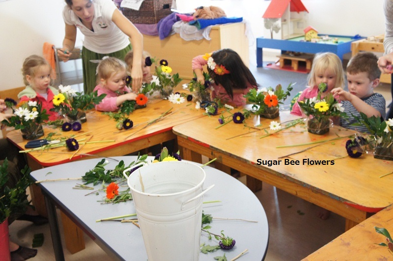 Sugar Bee Flowers School holiday children's flower arrangement
