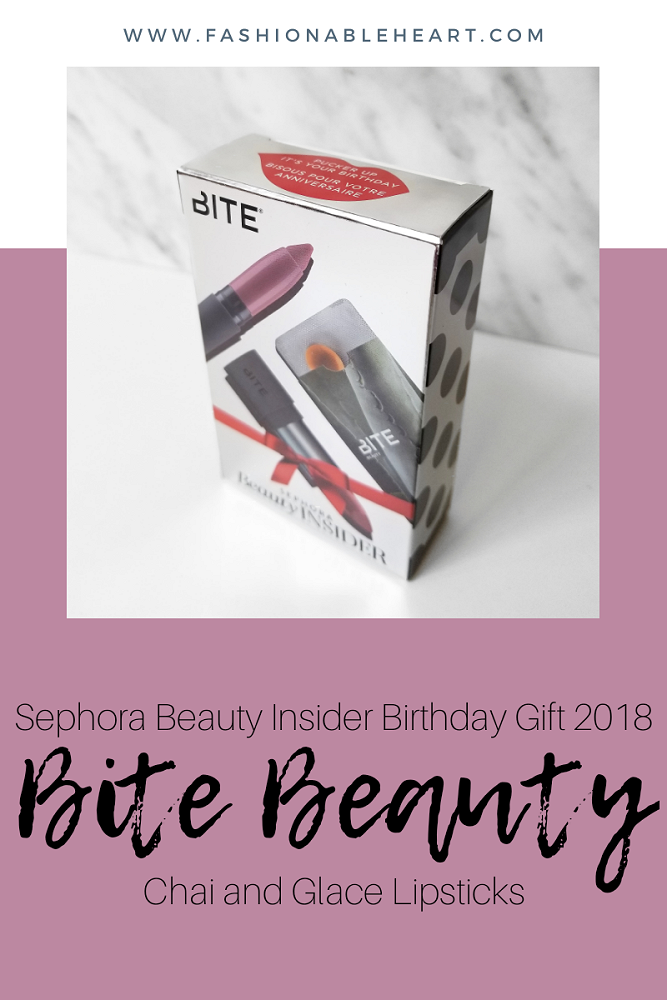 bblogger, bbloggers, bbloggerca, canadian beauty blogger, bite beauty, sephora, birthday gift, set, 2018, chai, glace, amuse bouche, lipstick, matte, cream, creme, crayon, swatches, review, beauty insider