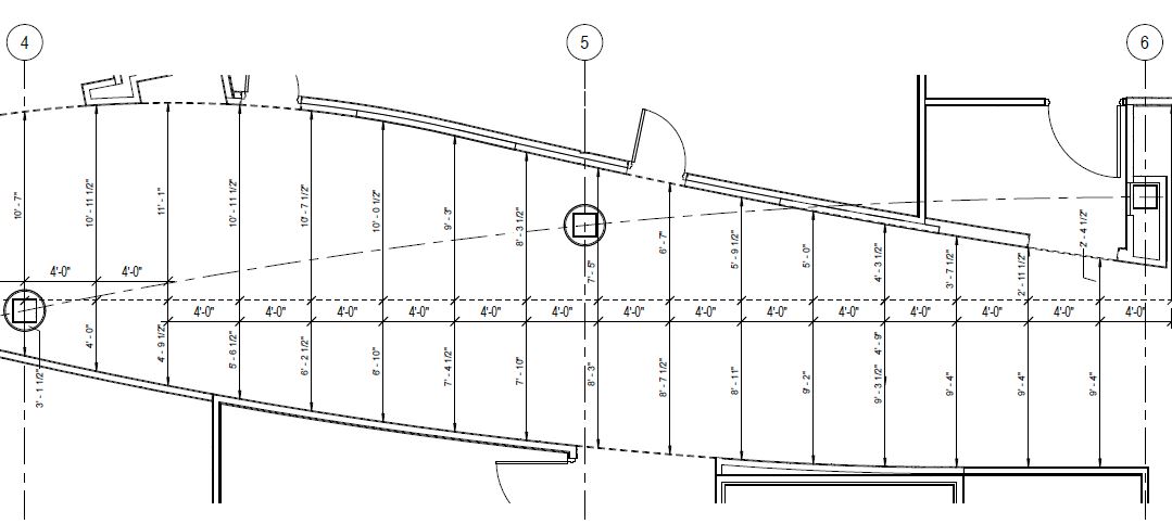 Revit Templateer How To Dimension A Funky Curved Wall