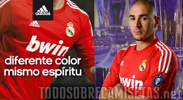 Camiseta roja del Real Madrid