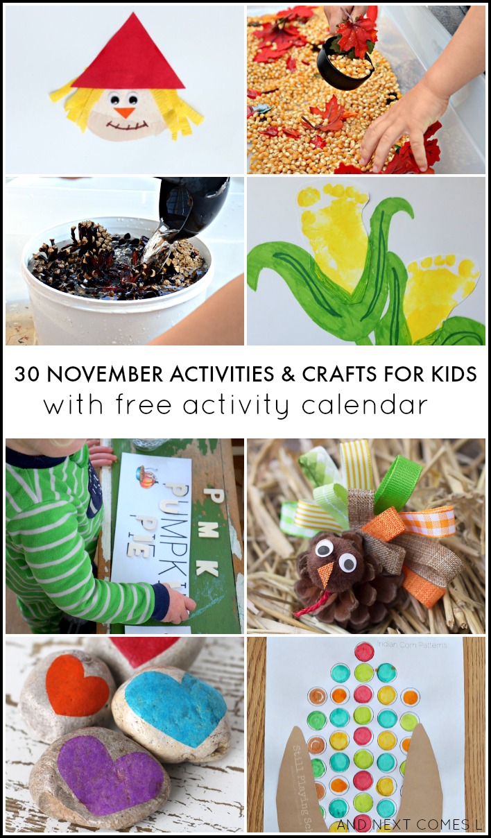 30 November Activities for Kids {Free Activity Calendar} | And Next ...