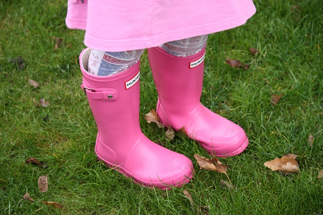 Kids hunter wellies pink Clearance
