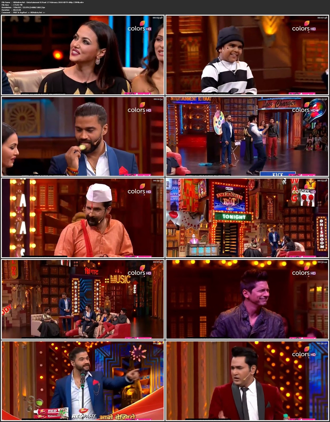 Entertainment Ki Raat 17th February 2018 480p HDTV 170MB Download
