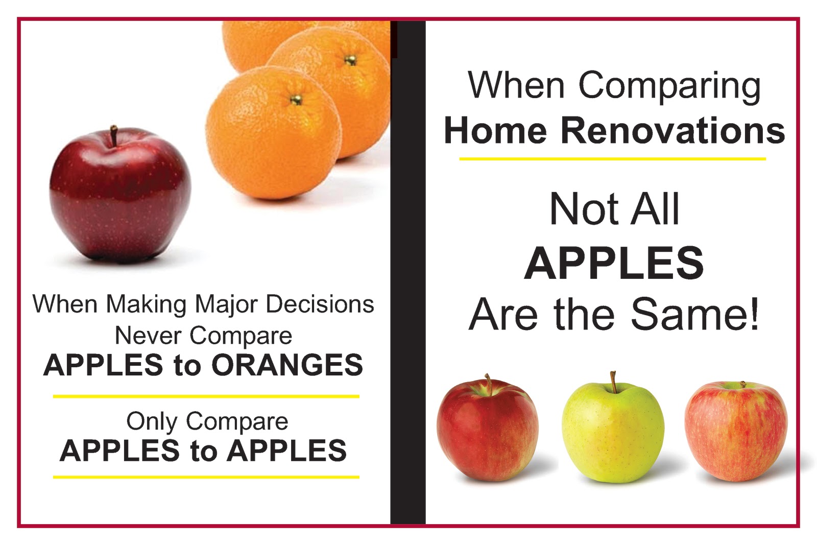 Comparatives Apples. Apple compare